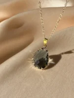 Damla Tasarım Mavi 'Komorebi' Kolye