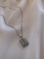 Zirkon Taşlı Baget Kolye