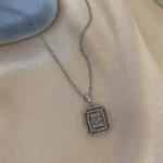 Baget Tasarım Zirkon Taşlı Kolye