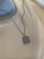 Baget Tasarım Zirkon Taşlı Kolye