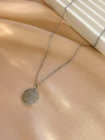 Zirkon Süslemeli Silver Kolye