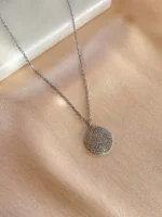 Zirkon Süslemeli Silver Kolye