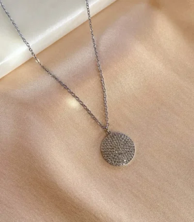 Zirkon Süslemeli Silver Kolye