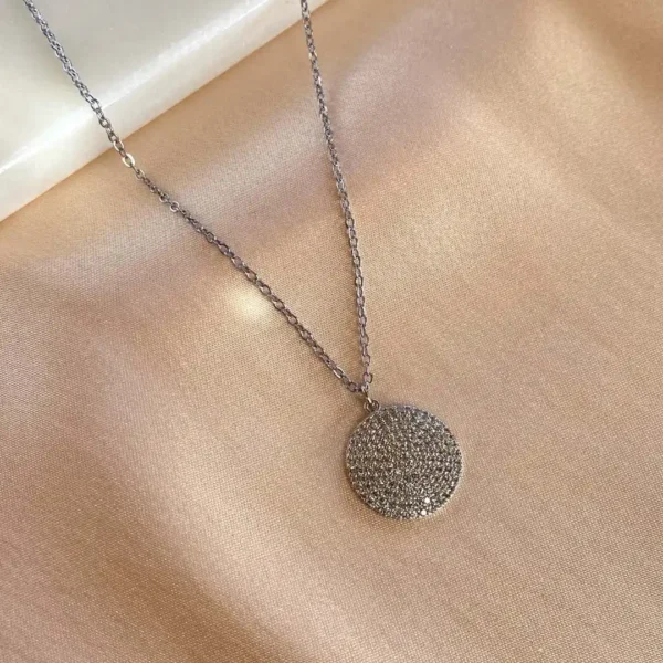 Zirkon Süslemeli Silver Kolye