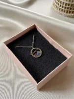 Zirkon Süslemeli Martı 'Gökotta' Kolye