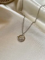 Zirkon Süslemeli Martı Silver 'Gökotta' Kolye