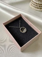 Zirkon Süslemeli Martı Silver 'Gökotta' Kolye