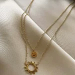 Gülen Emoji 'Seratonin' Çelik Kolye