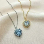 Swarovski Taşlı Kalp Figürlü Kolye