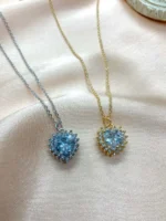 Swarovski Taşlı Kalp Figürlü Kolye