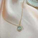 Swarovski Taşlı Yuvarlak Kolye