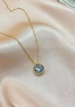 Swarovski Taşlı Yuvarlak Kolye