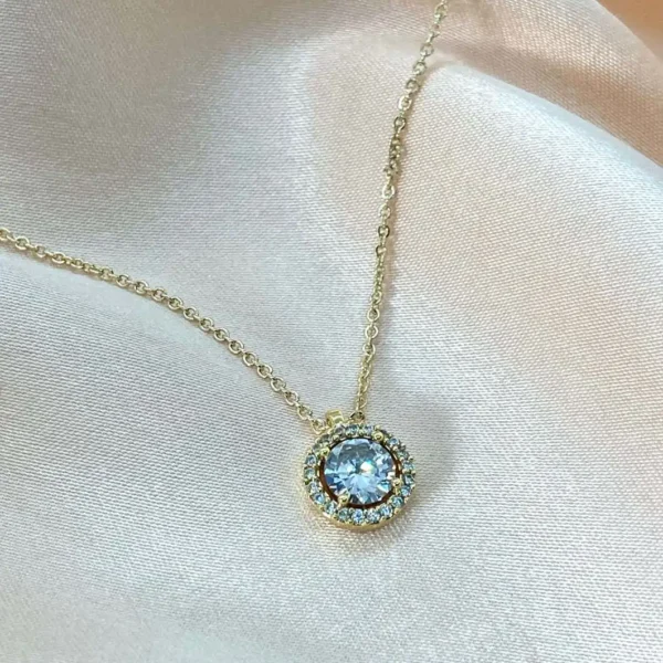 Swarovski Taşlı Yuvarlak Kolye