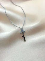 Balonlu Kadın Figürlü 'Trouvaille' Silver Kolye