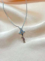 Balonlu Kadın Figürlü 'Trouvaille' Silver Kolye