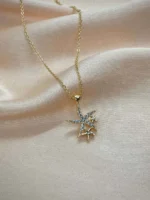 Zirkon Taşlı Deniz Yıldızı Kolye