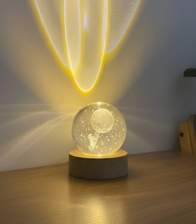 Ay’a Tırmanan Astronot Kristal Cam Küre