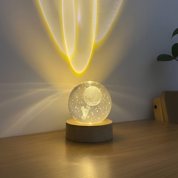 Ay’a Tırmanan Astronot Kristal Cam Küre