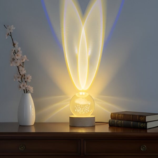 Yağmur Bulutu Kristal Cam Küre