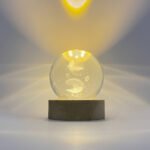 İstiridye Tasarımlı Kristal Cam Küre - Görsel 2