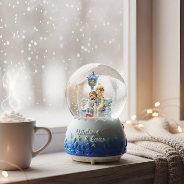Kış Aşıkları Romantik Kar Küresi