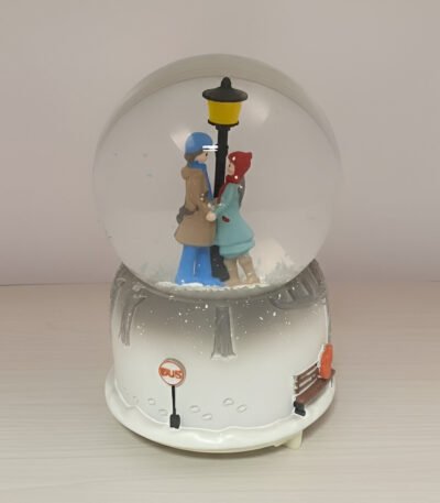 Romantik Çift Püskürtmeli Kar Küresi