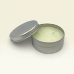 Vanilya Kokulu Silver Teneke Mum