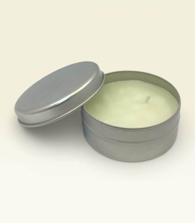 Vanilya Kokulu Silver Teneke Mum