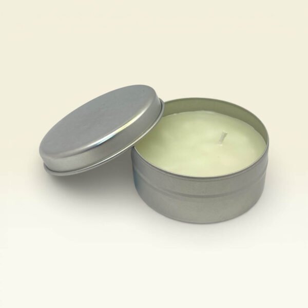 Vanilya Kokulu Silver Teneke Mum