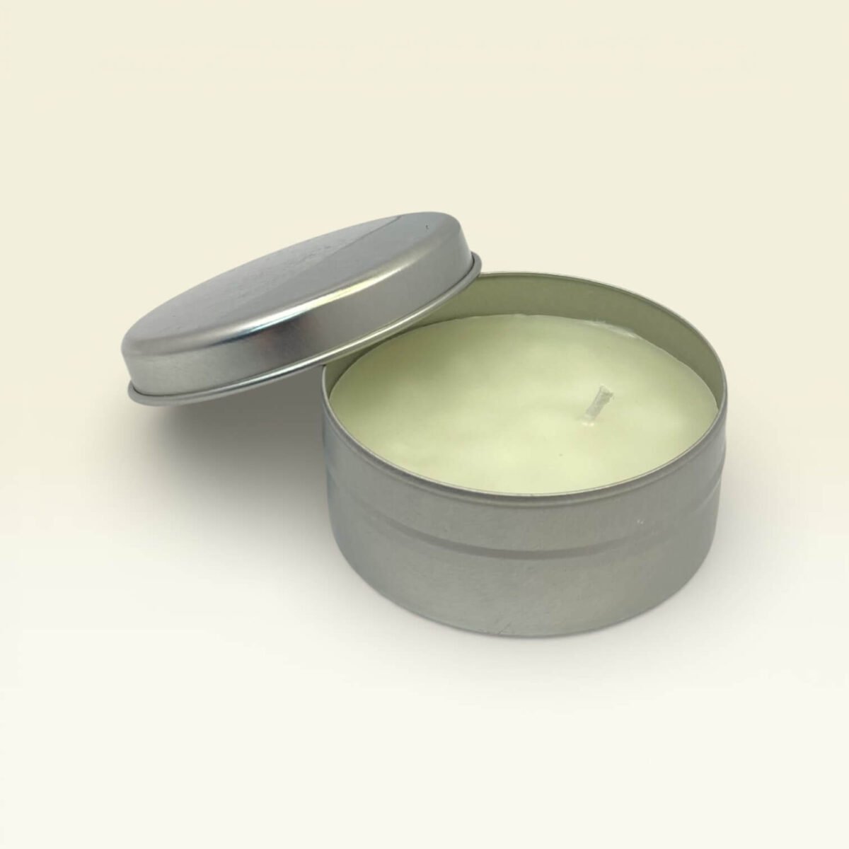 Vanilya Kokulu Silver Teneke Mum