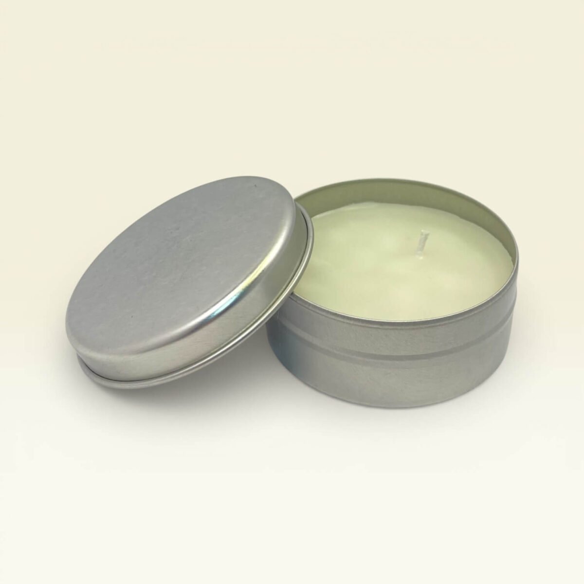 Vanilya Kokulu Silver Teneke Mum