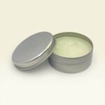 Vanilya Kokulu Silver Teneke Mum